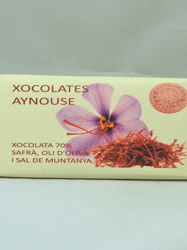 Chocolate de Azafrán y sal de montaña