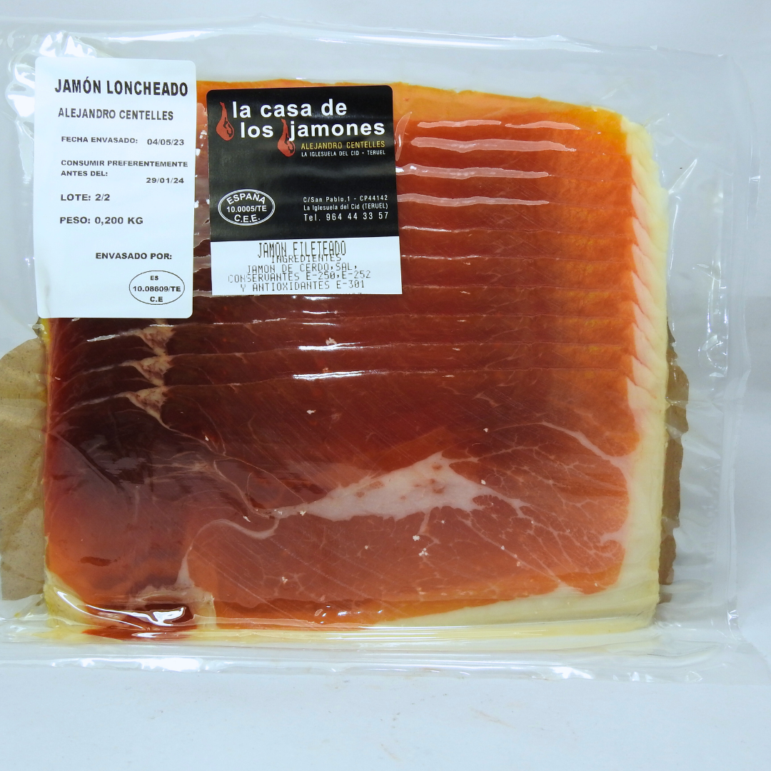 Jamón fileteado