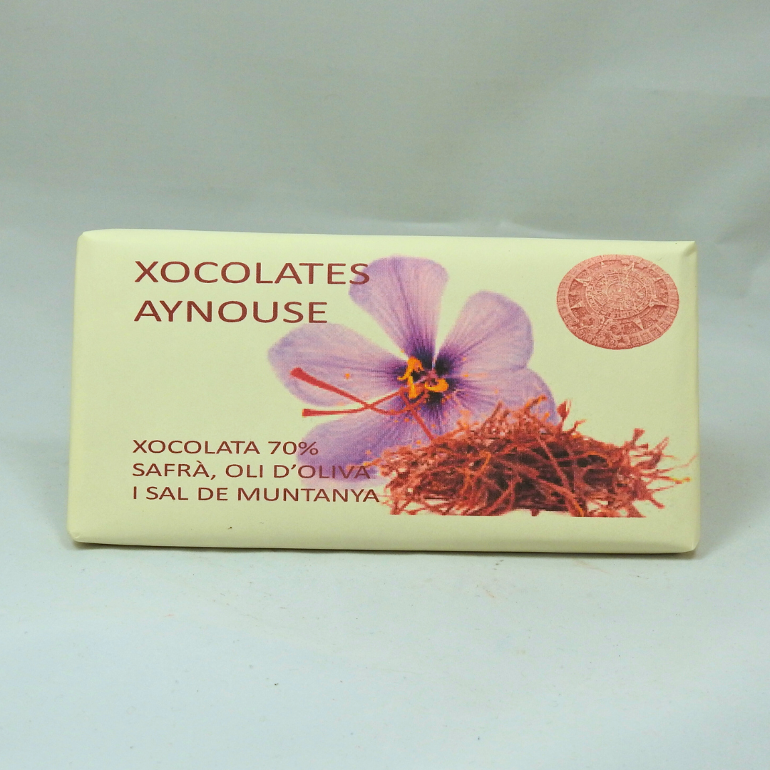 Chocolate de Azafrán y sal de montaña