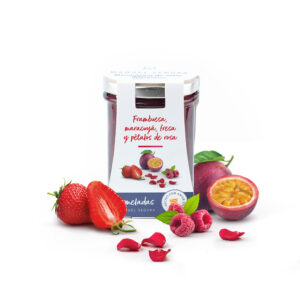 FRAMBUESA, MARACUYÁ, FRESA Y PÉTALOS DE ROSA